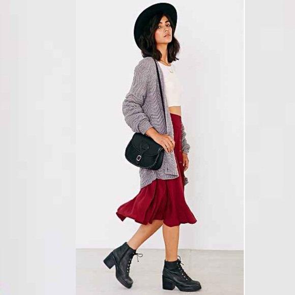 Urban Outfitters  A-Line Skirt Button Up Sz M - Picture 3 of 8